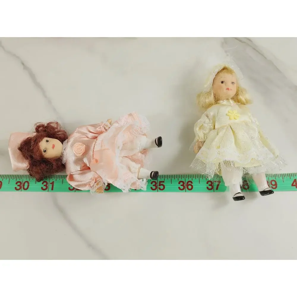 Victorian Mini Porcelain Doll 5 1/4